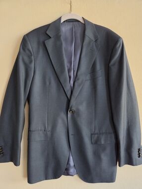 SUITSUPPLY Lazio Suit Jacket Navy Wool Size 40L